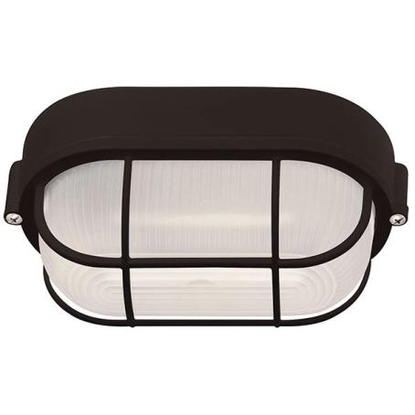 Light Fixture, Outdoor, Wall/Ceiling, Frosted Glass w/Wire Guard, BLACK, Canarm
