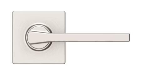Passage Lever Set, CASEY, Square Rosette, SATIN NICKEL, Weiser Builder Pack 