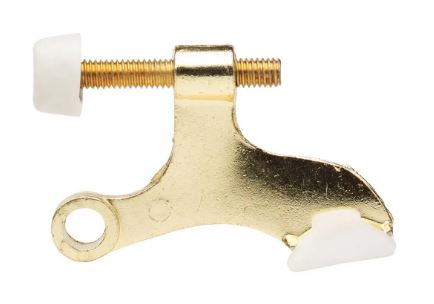 Hinge Pin Door Stop, POLISHED BRASS, Taymor