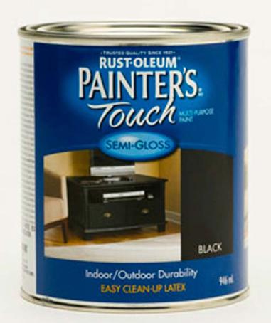 Rustoleum, Painters Touch, SEMI-GLOSS BLACK, 946ml