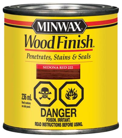 Wood Stain, SEDONA RED, 236 ml, Minwax Wood Finish