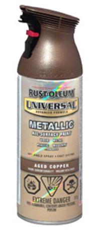 Spray Paint, All Surface Universal, METALLIC AGED COPPER, 312 gram, Rustoleum