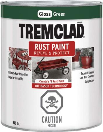 Rust Paint, GLOSS GREEN, 946 ml, Tremclad