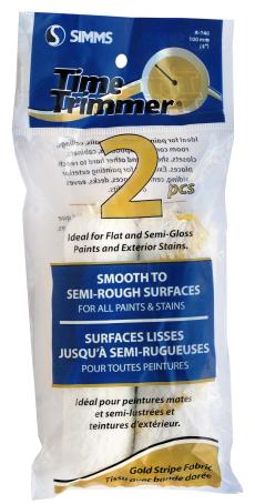 Mini-Roller Refill, Gold Stripe Fabric, 100mm x 12mm, 2pk