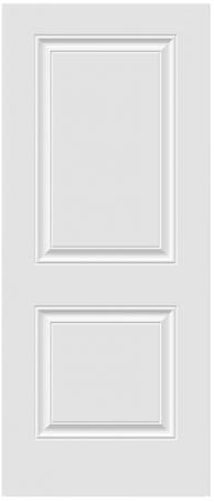 Exterior Door, Steel, 2-PANEL, Left Hinge, 34x80
