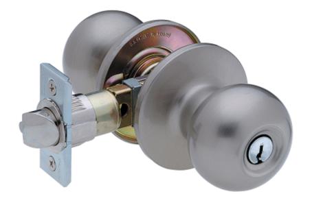 Keyed Entry Knob Set, VILLA, SATIN NICKEL, Taymor Builder Pack (Special Order)