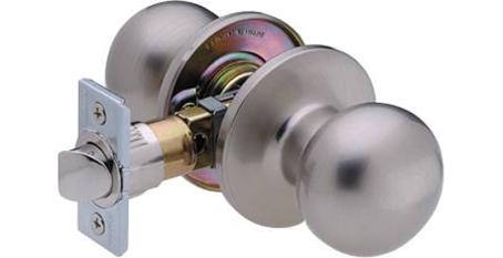 Passage Knob Set, VILLA, SATIN NICKEL, Taymor Builder Pack