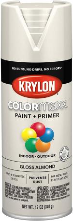 Spray Paint, All-Purpose, GLOSS ALMOND, 340 gram, Krylon COLORMAXX