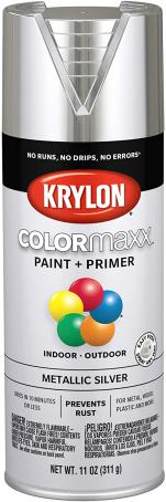 Spray Paint, All-Purpose, METALLIC SILVER, 340 gram, Krylon COLORMAXX