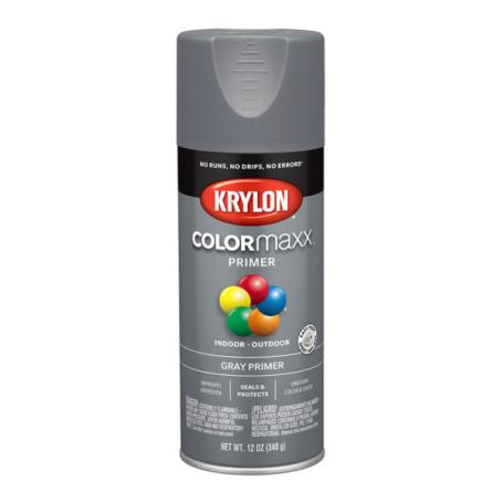 Spray Paint, All-Purpose, GREY PRIMER, 340 gram, Krylon COLORMAXX