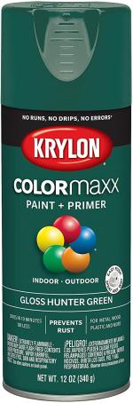Spray Paint, All-Purpose, GLOSS HUNTER GREEN, 340 gram, Krylon COLORMAXX