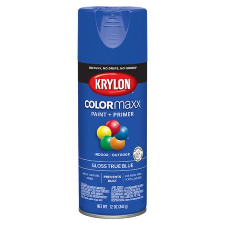 Spray Paint, All-Purpose, GLOSS TRUE BLUE, 340 gram, Krylon COLORMAXX