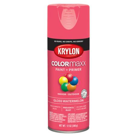 Spray Paint, All-Purpose, GLOSS WATERMELON, 340 gram, Krylon COLORMAXX