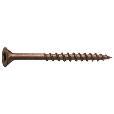 Deck Screw, Brown, #8 x 2