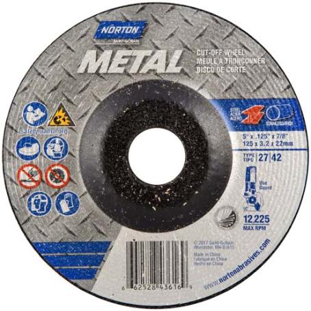 Cutting/Grinding Wheel, Metal, 5