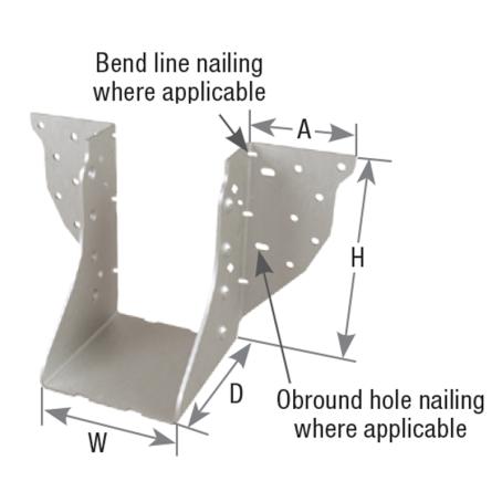 Joist Hanger, Face Mount, 5-1/4