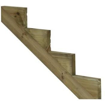 Stringer, Pressure Treated, Brown, 4-Step