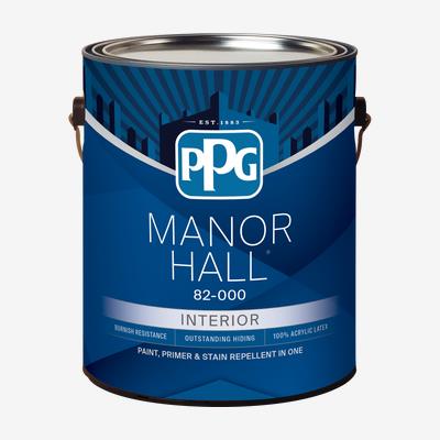 Paint, Interior, Acrylic Latex, MANOR HALL, Semi-Gloss, White/Pastel Base, 850 ml (2020)