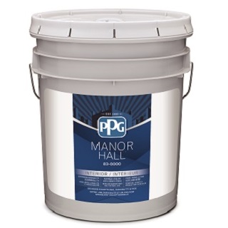 Paint, Interior, Acrylic Latex, MANOR HALL, Eggshell, White/Pastel Base, 18.9 litre (2020)