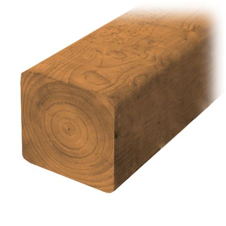 Pressure Treated, Brown, 5