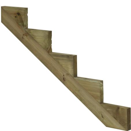 Stringer, Pressure Treated, Brown, 5-Step