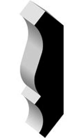 Crown Moulding, MDF Primed, 9/16