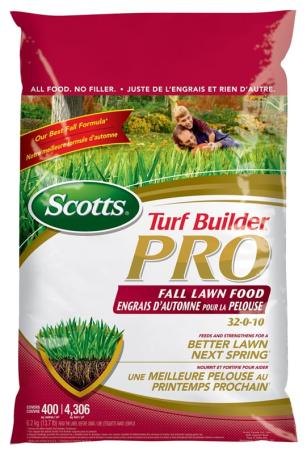 Fertilizer, Lawn, Scott's Turf Builder Fall, 32-0-10 (covers 400 sq meters)  