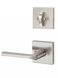 Inner Trim Lever, Single Cylinder, LISBON, Square Rosette, SATIN NICKEL, Weiser Builder Pack