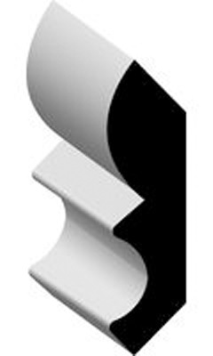 Crown Moulding, Finger-Joint Pine Primed, 7/16