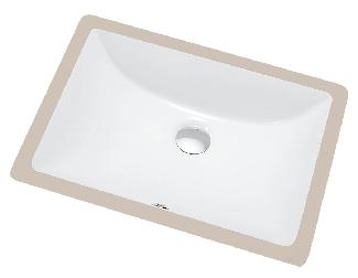 Lavatory Sink, Undermount, Rectangular, 14-3/8
