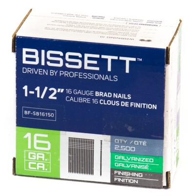 Brad Nails, 16 gauge, 1-1/2