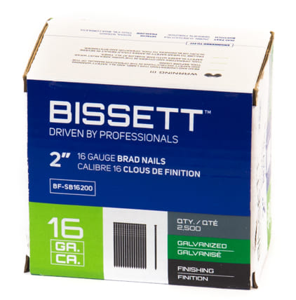 Brad Nails, 16 gauge, 2